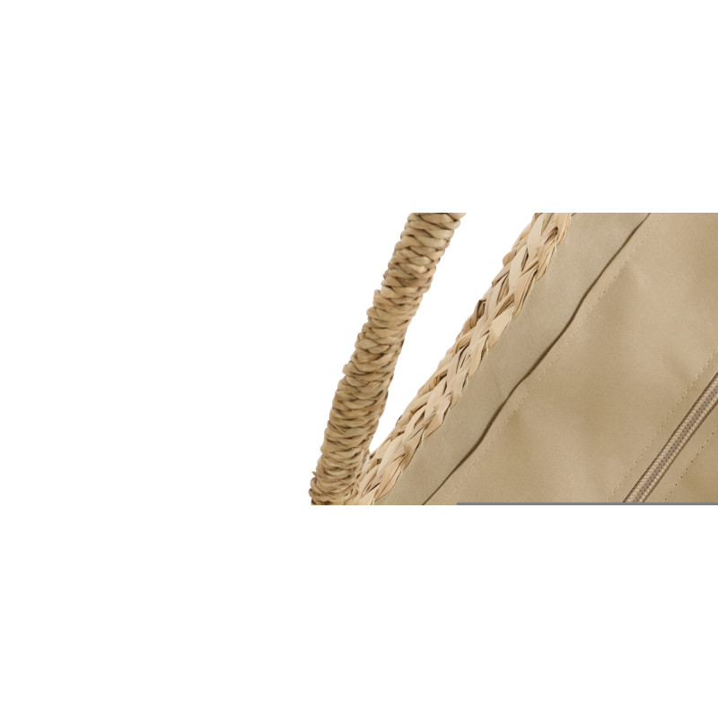 Lot de 2 Sacs Cabas Tournesols Jonc de mer Tressé Naturel Jaune Orange Sunlino 