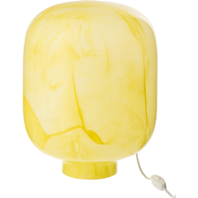 Lampe à poser style minéral chic H 38 cm Verre Jaune Lumara 