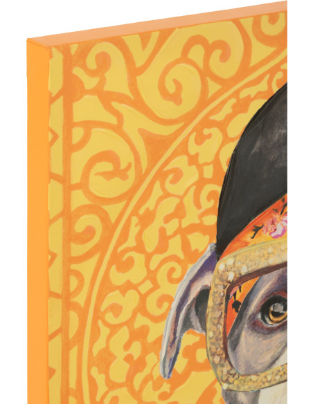 Grande Toile murale peinte pop art Chat 75x100 Felonio 