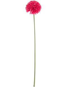 Grande Fleur artificielle réaliste Chrysanthème H 78 cm Tissu Rose Plastique Vert 