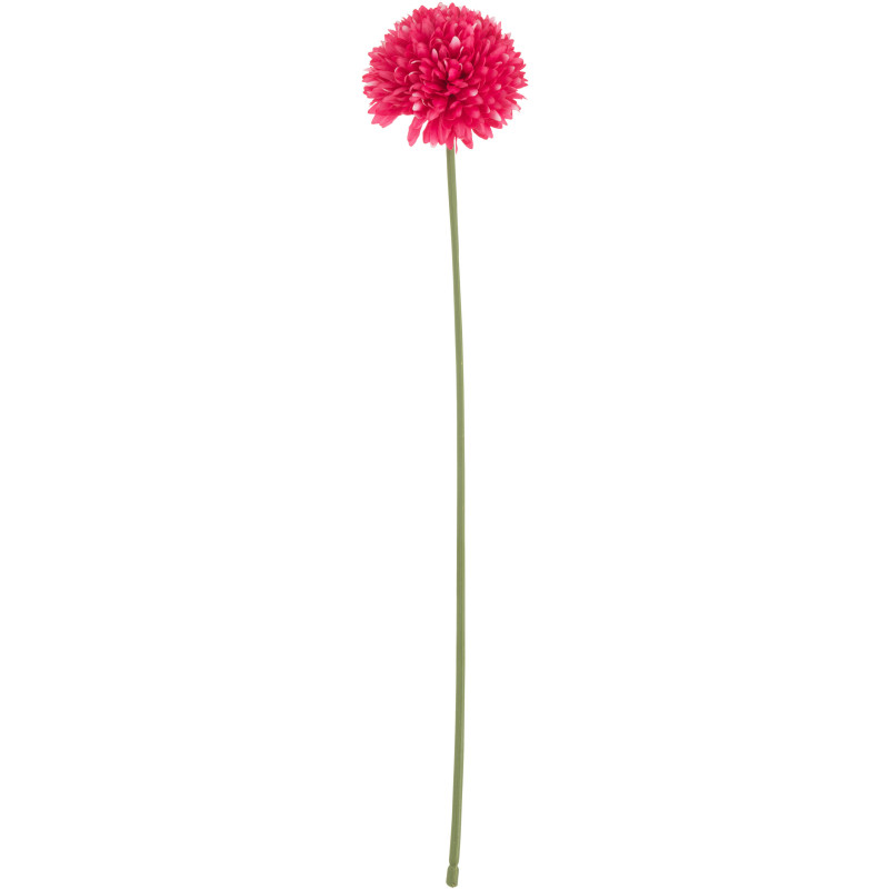 Grande Fleur artificielle réaliste Chrysanthème H 78 cm Tissu Rose Plastique Vert 