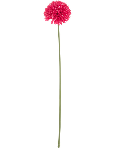 Grande Fleur artificielle réaliste Chrysanthème H 78 cm Tissu Rose Plastique Vert 