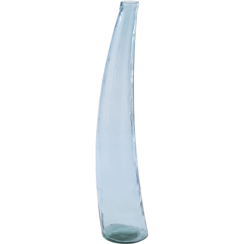 Grand Vase XXL design chic Soliflore H 100 cm Verre Bleu clair Alizéda 