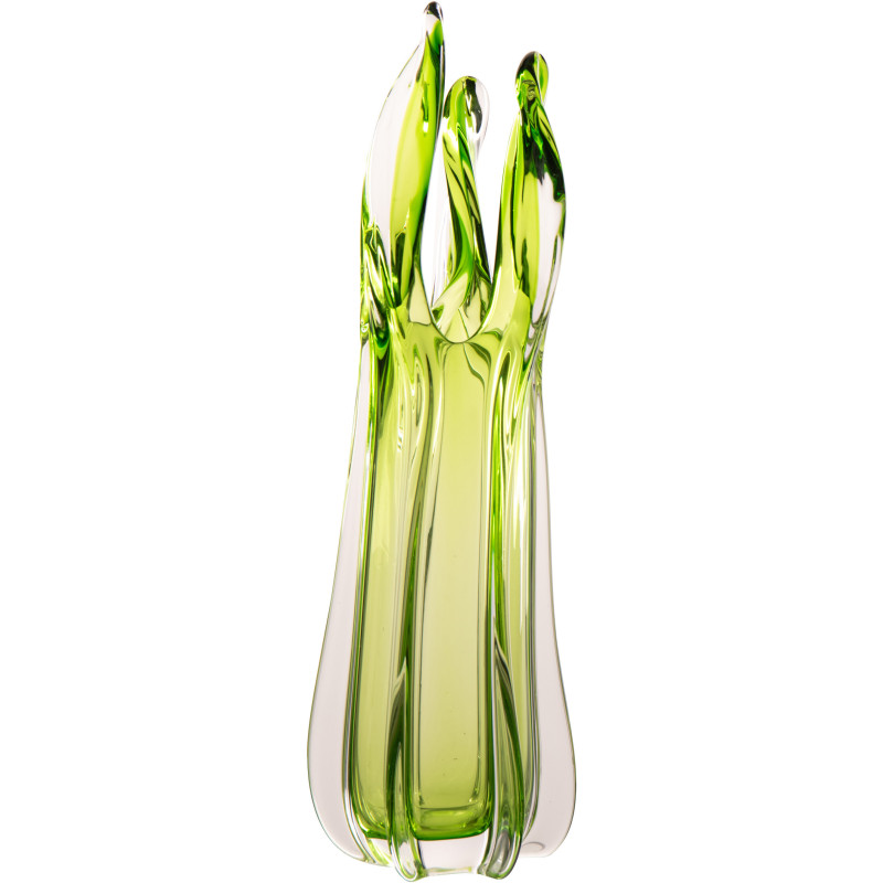 Grand Vase design Organique H 55 cm Verre Vert Serena 