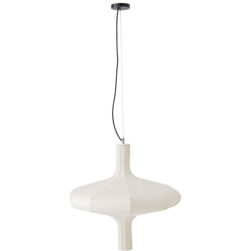 Grand Suspension design Japandi chic 60 cm Papier Naturel Orbika 