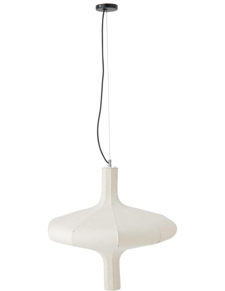 Grand Suspension design Japandi chic 60 cm Papier Naturel Orbika 