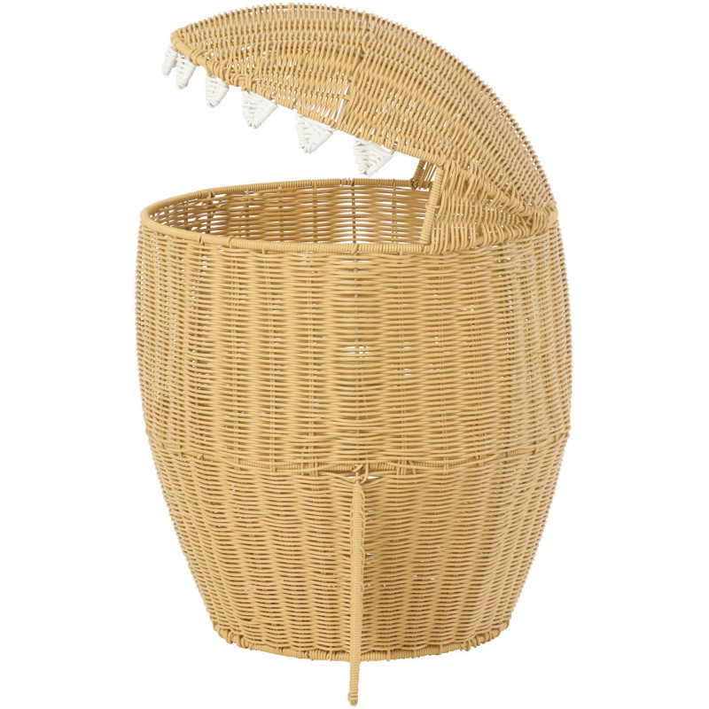 Grand Panier de rangement original Requin H 66 cm Rotin synthétique Naturel Tressé Squally 
