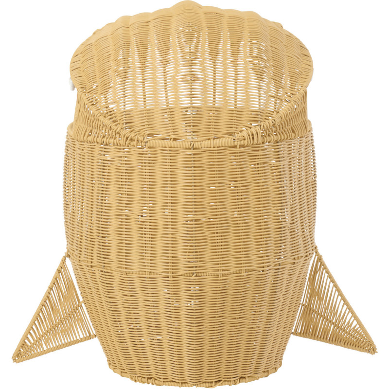Grand Panier de rangement original Requin H 66 cm Rotin synthétique Naturel Tressé Squally 