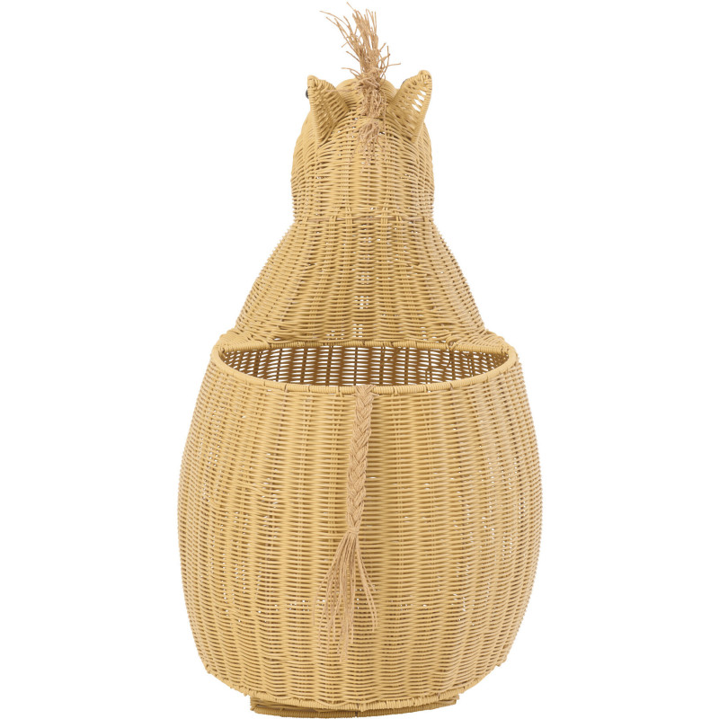 Grand Panier de rangement original Cheval Rotin synthétique Naturel Tressé Horsio 