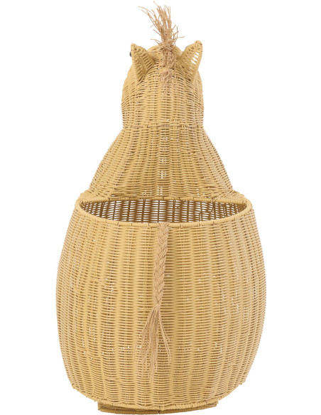 Grand Panier de rangement original Cheval Rotin synthétique Naturel Tressé Horsio 