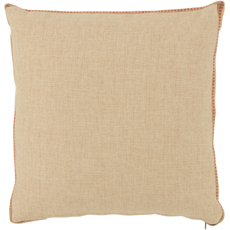 Grand Coussin original pop art Chat Carré 50x50 Lin Jute Naturel Felonio 