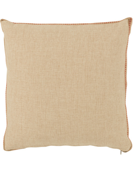 Grand Coussin original pop art Chat Carré 50x50 Lin Jute Naturel Felonio 