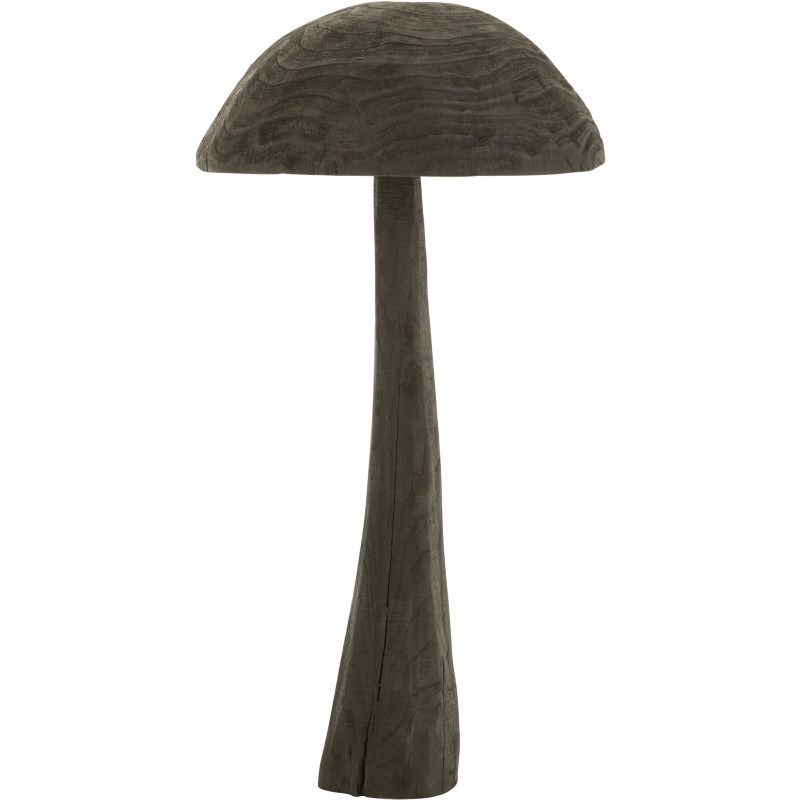 Grand Champignon déco XXL H 81 cm Bois Noir Kurokinoko 