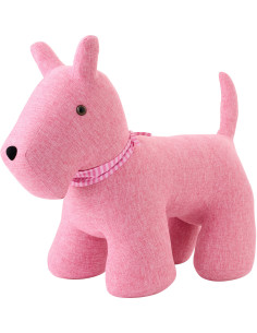 Grand Cale-porte XXL original Chien foulard 77 cm Tissu Rose Snuffy 