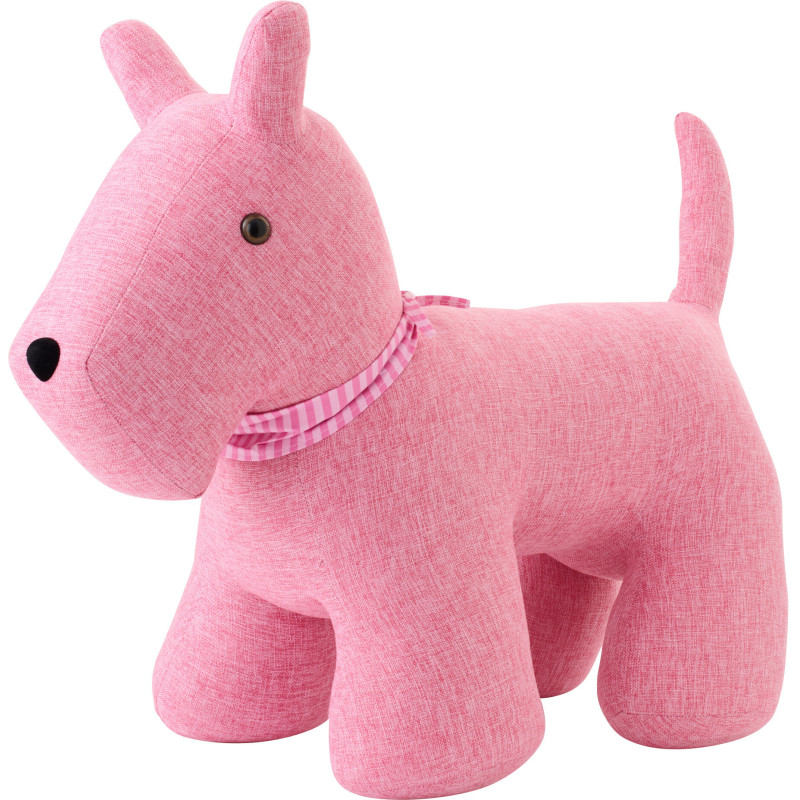 Grand Cale-porte XXL original Chien foulard 77 cm Tissu Rose Snuffy 