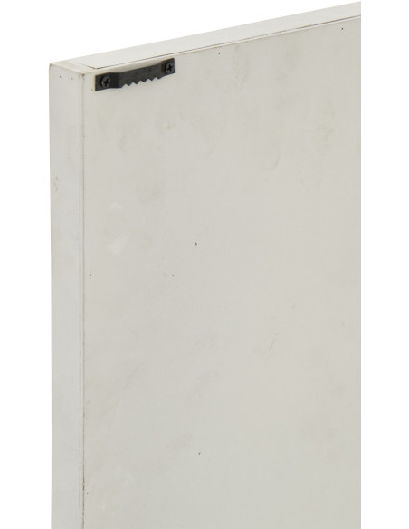 Décoration murale bord de mer Poissons 22x35 Bois MDF Blanc Bleu Aoshira 