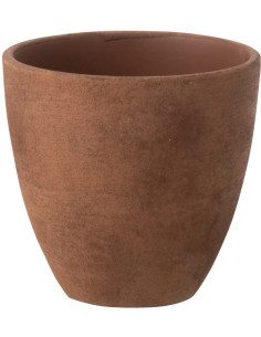 Cache-pot ethnique chic Rond D 14 cm Céramique Terracotta Vieilli Terrakor 