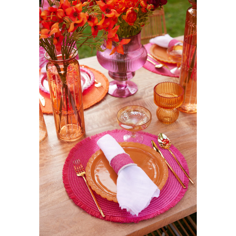 Lot de 3 Photophores sur pied Verre...