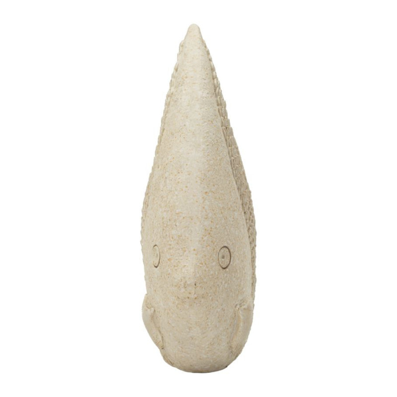 Statuette déco bord de mer Poisson 25 cm Résine Beige Pesce 