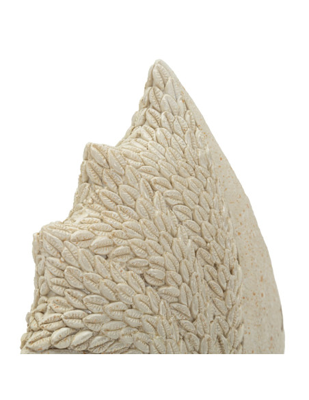 Statuette déco bord de mer Poisson 16 cm Résine Beige Pesce 