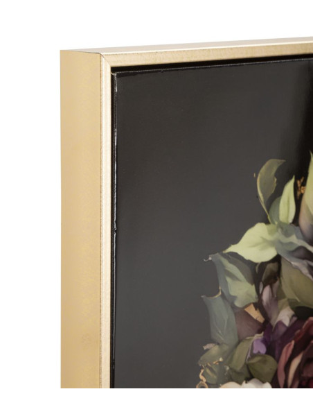 Toile murale peinte style baroque moderne Femme Cadre doré 62x92 Finition laquée Persian A 