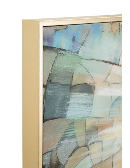 Grand Toile murale peinte religieuse nativité Cadre doré 122x82 Finition laquée Nativita 