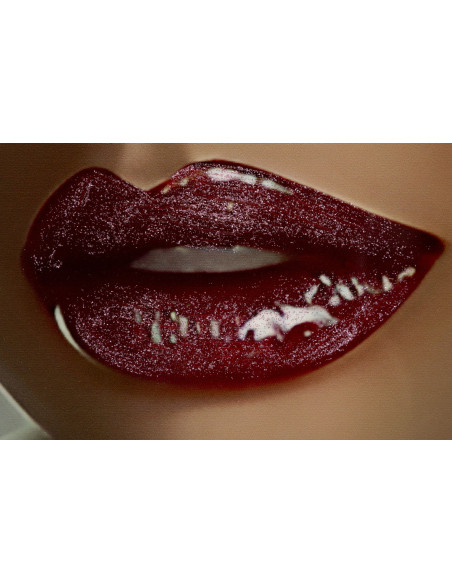 Grande Toile murale peinte Femme glamour Cadre noir 102x152 Finition laquée Orleans B 