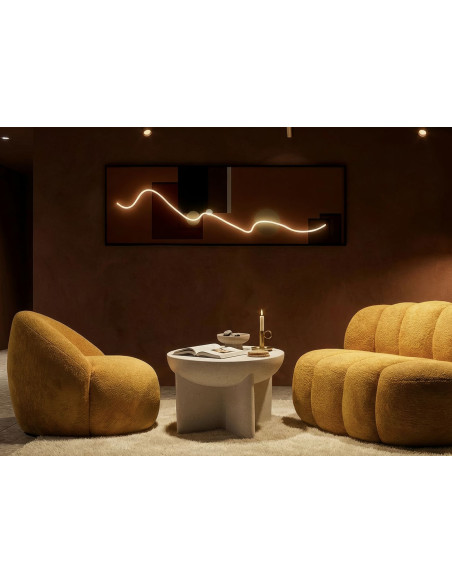 Grande Toile murale lumineuse LED abstraite graphique Cadre noir 150x50 Abstract 