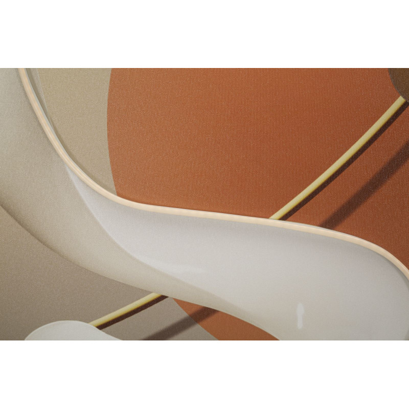 Grande Toile murale lumineuse LED abstraite graphique Cadre noir 80x120 Abstract B 