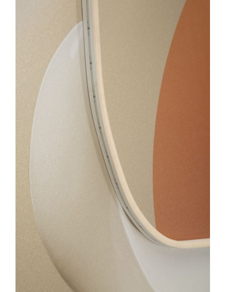 Grande Toile murale lumineuse LED abstraite graphique Cadre noir 80x120 Abstract B 