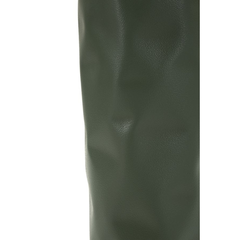 Vase design minimaliste Cylindrique H 30 cm Métal Vert Martelé Norimberga 