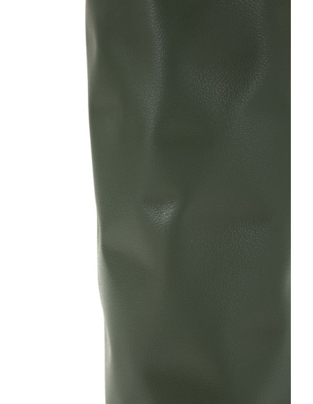 Vase design minimaliste Cylindrique H 30 cm Métal Vert Martelé Norimberga 