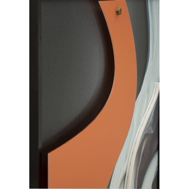 Toile murale lumineuse LED Danseuse classique Cadre noir 60x90 Finition 3D Dancer 