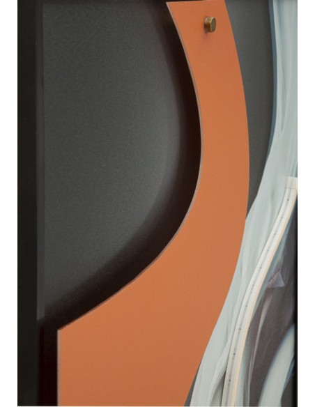 Toile murale lumineuse LED Danseuse classique Cadre noir 60x90 Finition 3D Dancer 