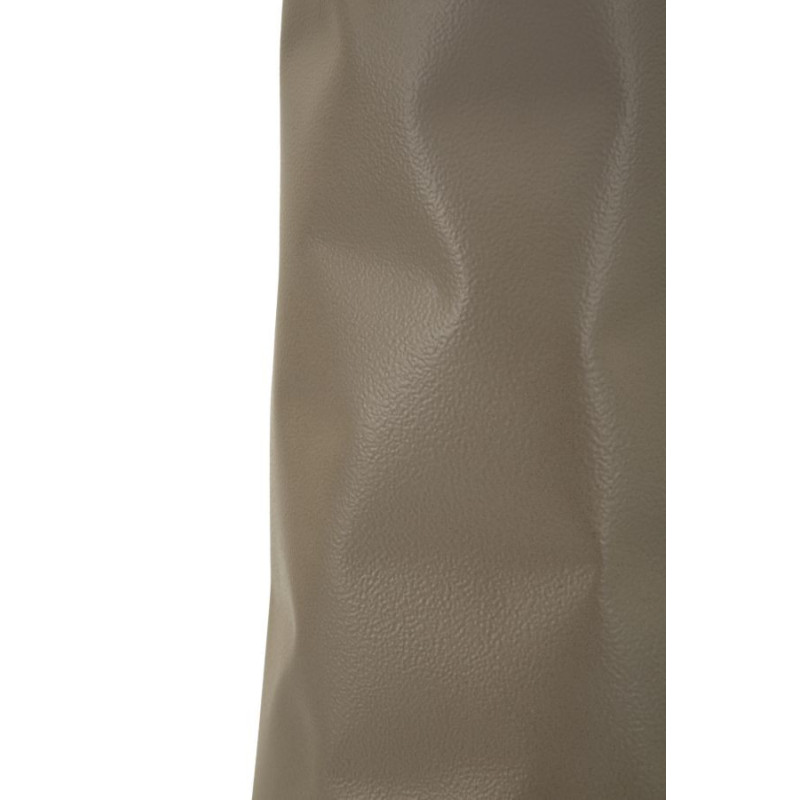 Grand Vase design minimaliste Conique H 50 cm Métal Crème Martelé Norimberga 
