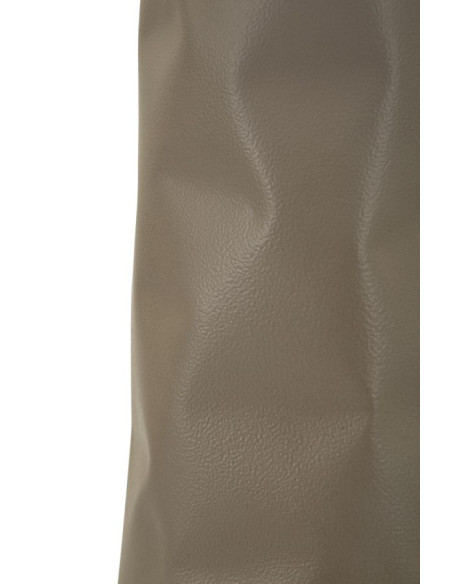 Grand Vase design minimaliste Conique H 50 cm Métal Crème Martelé Norimberga 