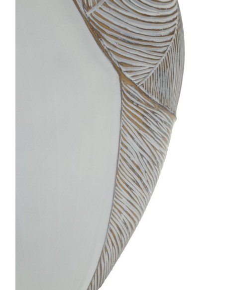 Grand Vase moderne chic Ventru H 37 cm Résine Blanc Patiné Ho Chi Minh 