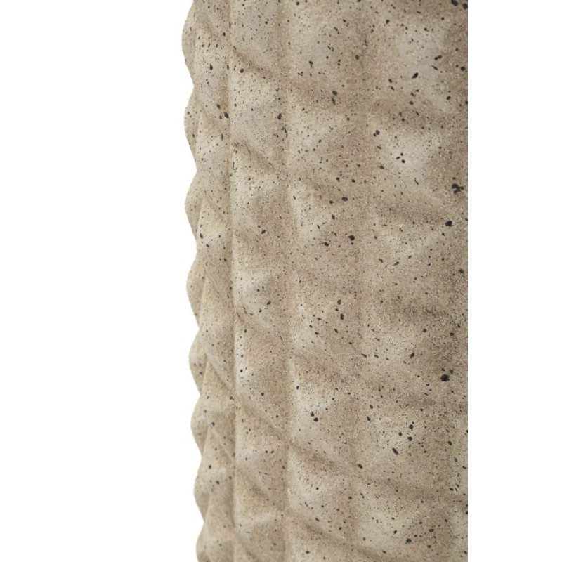 Grand Vase XXL ethnique moderne Bouteille H 110 cm Résine Beige Esterno 