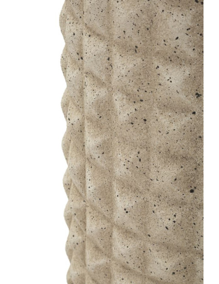 Grand Vase XXL ethnique moderne Bouteille H 110 cm Résine Beige Esterno 