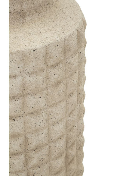 Grand Vase XXL ethnique moderne Bouteille H 97 cm Résine Beige Esterno 