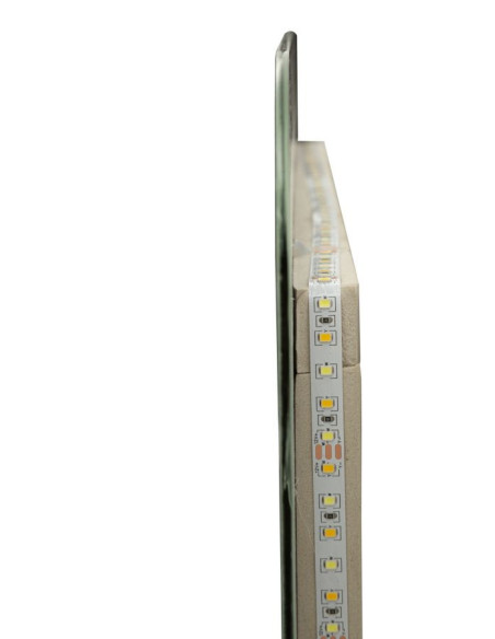 Miroir mural lumineux LED Rectangulaire 60x80 Argenté Simple 