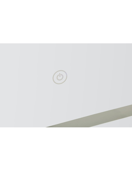 Miroir mural lumineux LED Rectangulaire 60x80 Argenté Simple 