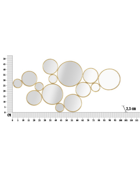 PANNELLO DA MURO MIRRORS CM 100X2,3X51,5 