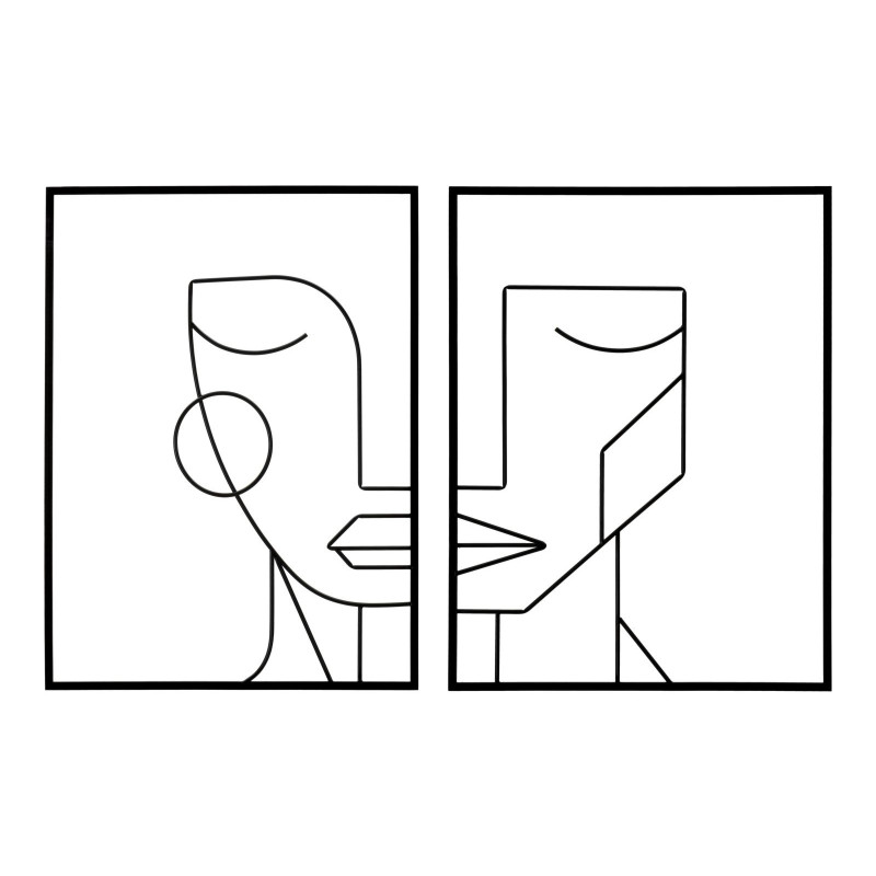 PANNELLO IN FERRO TRIBAL SIMPLY COPPIA CM 60X1X80 