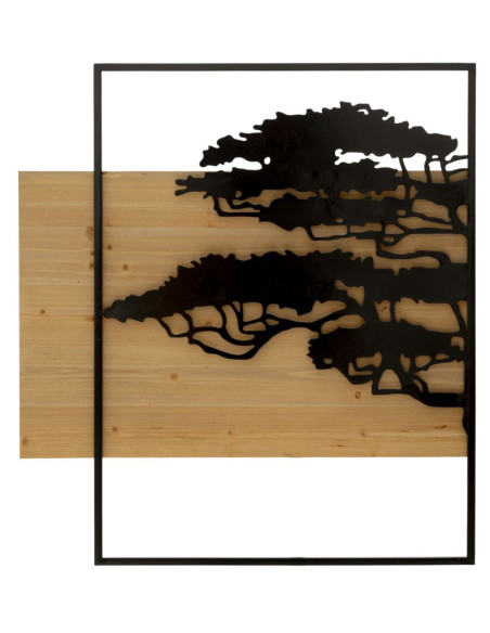 PANNELLO DA MURO LAGOS FERRO E WOOD SET 3PZ CM 204X2X80 (72X2X80-60X2X80) 