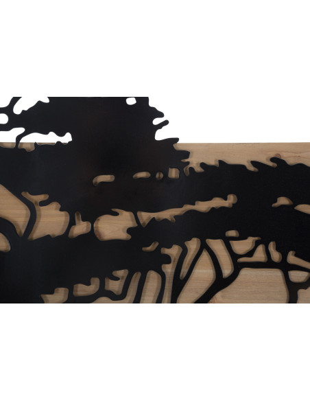 PANNELLO DA MURO LAGOS FERRO E WOOD SET 3PZ CM 204X2X80 (72X2X80-60X2X80) 