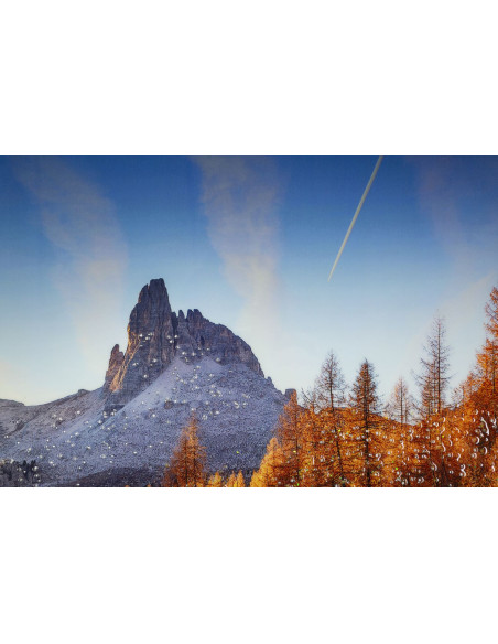 STAMPA SU TELA LACCATA C/CORNICE LAKE CM 90X4X60 