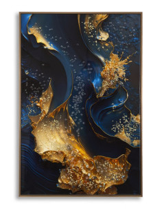 STAMPA SU TELA LACCATA C/CORNICE ANDROMEDA -B- CM 60X4X90 