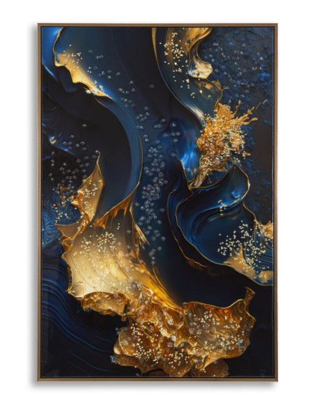 STAMPA SU TELA LACCATA C/CORNICE ANDROMEDA -B- CM 60X4X90 