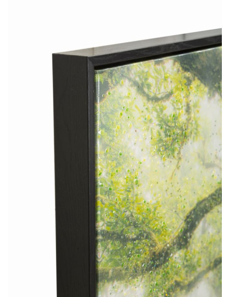 STAMPA SU TELA LACCATA C/CORNICE FORESTA CM 90X4X60 